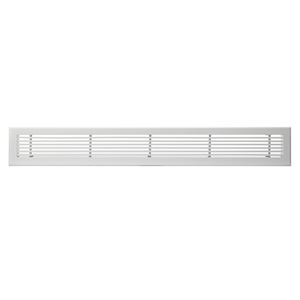  Grille de soufflage linéaire de 1000x150 mm en aluminium blanc mat - 400x400px